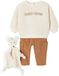 Vertbaudet Babyset sweater + broek + knuffel