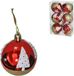 Gerimport Kerstballen - 6 stuks - 6 cm - Kunststof - Rood