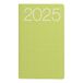 Idena 11144 - Zakkalender 2025, Ladytimer in 8,7 x 15,3 cm formaat, 1 week op 2 pagina's, agenda met flexicover omslag in groen en hoekperforatie