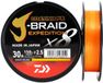 Daiwa - J-Braid Expedition X8E Smash Orange 150m Ligne de pêche tressée