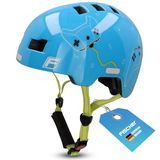 FISCHER MTS MarkenTechnikService Kinderfietshelmje 'BMX Game', Blauw, Maat: XS/S (48-52 cm)