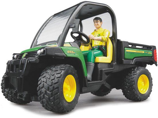 Bruder John Deere Gator XUV 855D met chauffeur - Groen - 1:16 Schaal