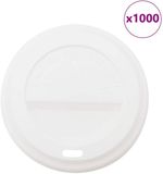 vidaXL - Papieren koffiebekerdeksels - Ø90mm - 12oz en 16oz - 1000st - Kunststof