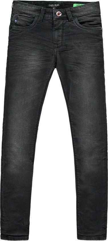 Cars Jeans Jongens Jog Jeans BURGO slim fit - Black Used - Maat 122