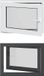 vidaXL Kelderraam RISOR Wit 80 x 60 cm Dubbel Glas PVC Links Binnendraaiend Geluidswerend