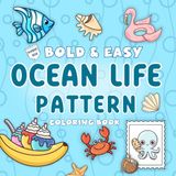Ocean Life Pattern: Pocket Size Coloring Book