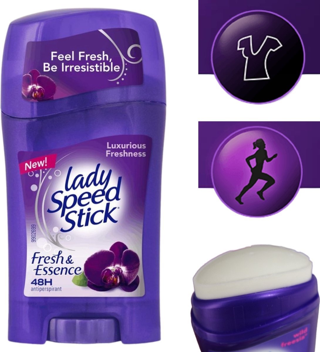 Lady Speed Stick Black Orchid Deodorant - Anti-Transpirant Deodorant Stick - Antiwittestrepen - Bestverkochte Deo Stick - Deodorant Vrouw