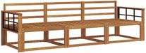vidaXL - Chaise longue loungeset - 3 zitplekken - Naturel - Massief Acacia Hout