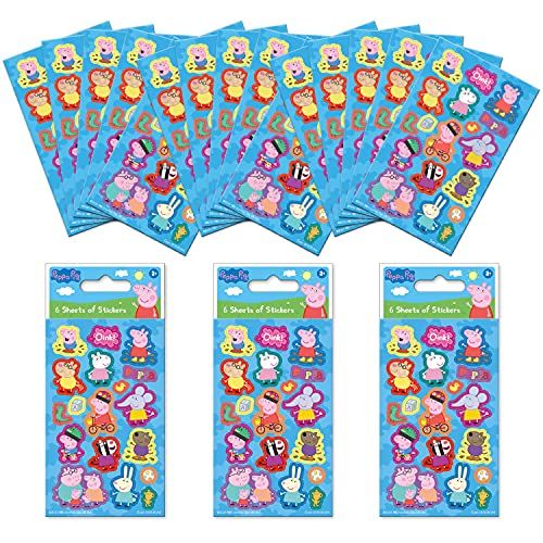 Paper Projects Peppa Pig Blue Party Bag Stickers (18 vellen) - 5036554518819