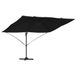 vidaXL Parasol 351 x 250 x 260 cm Polyester en Aluminium Zwart