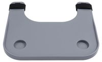 StarTech Rolstoeltablet - Tafelblad met bekerhouder - ABS kunststof, 58x53 cm - Draagvermogen 50 kg - Geschikt voor armleuningen met een afstand van 40–50 cm - Grijs