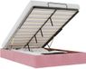 vidaXL Ottoman Bedframe Zonder Matras 120x200 cm Fluweel Roze