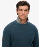 Superdry - Grof gebreide trui met raglanmouwen - Heren - Sweaters