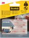 Scotch Velcro Extreme, Transparent, 25x75 mm, 2 Sets