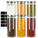 Set de 6 boîtes de conservation hermétiques en verre pour cuisine