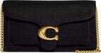 Coach Tabby Chain Crossbody Bag - Black Leather - Women's