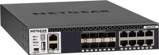 NETGEAR M4300-8F - Smart Managed Switch - 8x Gigabit - 10GB Support - PoE - Layer 3 - 19" Rackmount