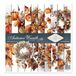 ITD Collection Scrapbookpapier - Scrapbooking Set - Motiefpapier om te knutselen - Decoratief papier 310 x 310 mm - 10 vellen + 1 - Herfst Wreath - SLS-081