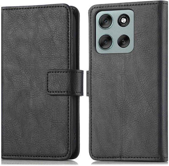 imoshion Luxe Bookcase - Zwart - Geschikt voor Motorola Moto G56