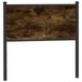 VidaXL Hoofdeind & Voeteind Eiken 90 cm Staal