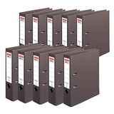 herlitz maX.file protect+ 10834463 ordner van polypropyleen, rugbreedte 8 cm, 10 stuks, bruin