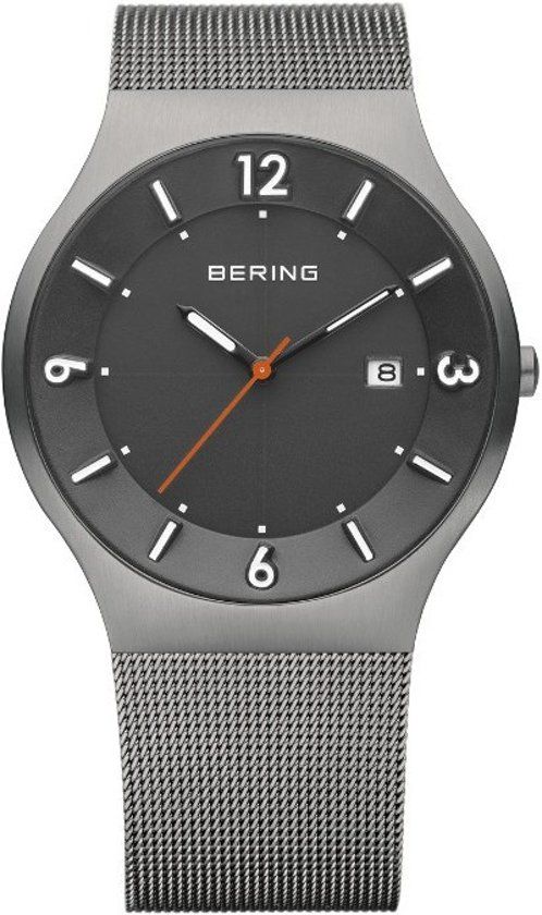 BERING 14440-077 - Solar Herenhorloge - Grijs - Ø 40 mm