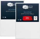 Artina Akademie – Set van 2 Schilderdoeken Canvas 20x30 cm