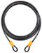 ONGUARD 152824 Mens Akita Wire beugelslot, Noir/Jaune, 460 cm x 10 mm