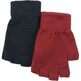 Black Premium by EMP Vingerloze handschoenen - Set van twee paar handschoenen - voor Vrouwen - bordeaux-zwart