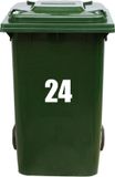 MC Living KadoExpress Kliko Sticker / Vuilnisbak Sticker - Nummer 24 - 21 x 17 - Wit