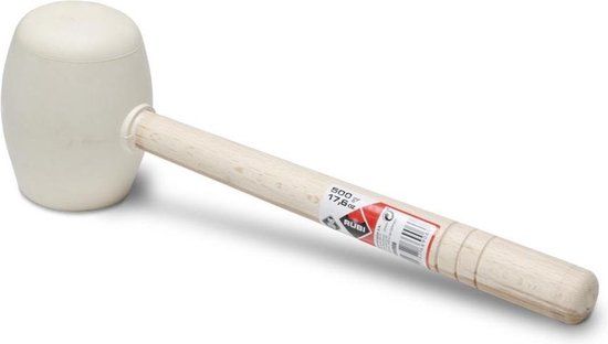 Rubi rubber hamer rond wit