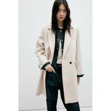 Mango manteau avec laine - beige