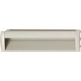 Häfele Poignée coquille LOLA aluminium carré, 175x49 mm finition inox