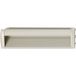 Häfele Poignée coquille LOLA aluminium carré, 207x49 mm finition inox