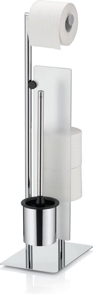 Kela Wc-borstel en Toiletrollen houder Style Zilver