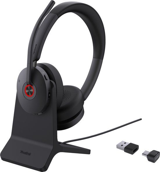 Yealink BH74 UC Draadloze Bluetooth On-ear Headset Zwart