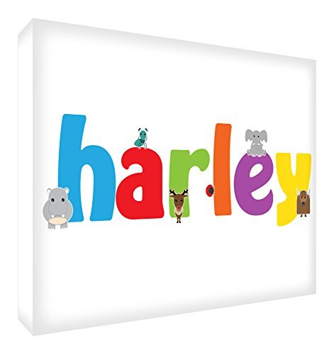 Little Helper Feel Good Art Gallery Wrapped Nursery Box Canvas (Harley, Medium, 30 x 40 x 4 cm)