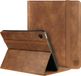 Rosso Element Hoes met penhouder Geschikt voor Samsung Galaxy Tab A8 - Verstelbare Book Case met Sleep/Wake Functie en Elastische Band Bruin