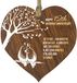 Stuff4 12e Huwelijksverjaardag Houten Hart Plaque, Donker Hout Bord Keepsake, Vier Zijde & Fijn Linnen Verjaardag Vrouw Man Vriendje Vriendin Plaque met Citaten Geschenken van de Kinderen