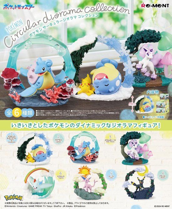 Re-ment Pokemon Circular Diorama Collection (Price per random figure)