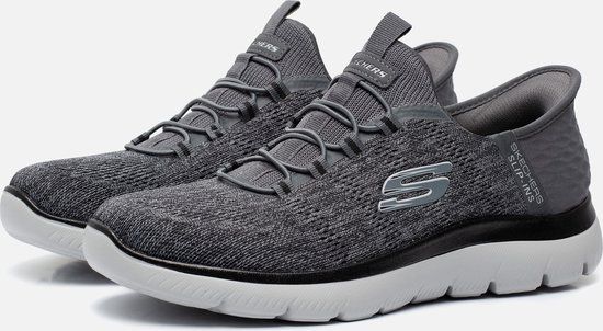 Skechers Summits - Key Pace Heren Instappers - Donkergrijs - Maat 44