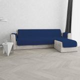 Italian Bed Linen Gewatteerde bankovertrek met schiereiland TRENDY, omkeerbaar, 190 cm, donkerblauw