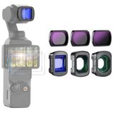 NEEWER ND-filterset (ND8, ND32, ND256) met 0,75x groothoeklens, 2x macrolens, 1,2x blauwe anamorfische lens en schermbeschermers. Compatibel met DJI Osmo Pocket 4 3 Creator Combo-accessoires, FL-B27