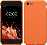kwmobile telefoonhoesje geschikt voor Apple iPhone SE (2022) / iPhone SE (2020) / iPhone 8 / iPhone 7 - Hoesje voor smartphone - Precisie camera uitsnede - In warme abrikoos