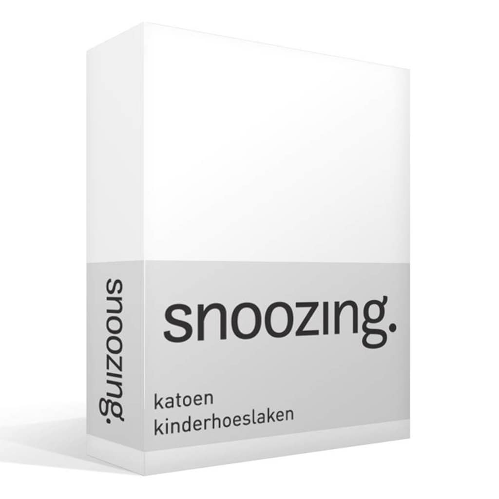 Snoozing katoen kinderhoeslaken - Wiegje (40x80 cm) - 100% katoen -