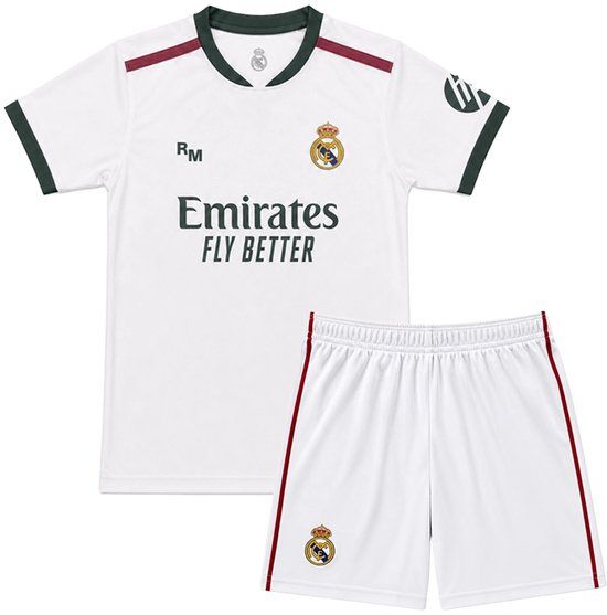 Official Fanwear Real Madrid Voetbaltenue - Thuis Voetbal Tenue Kinderen - Maat 140 - Wit