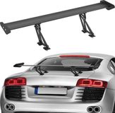 VEVOR GT Wing Autospoiler, 43,3 Inch Universele Enkeldekspoiler, Verstelbare Lichtgewicht Aluminium Auto Achterspoilervleugel, Racespoiler BGW/JDM Drift Zwart
