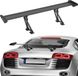 VEVOR GT Wing Autospoiler, 43,3 Inch Universele Enkeldekspoiler, Verstelbare Lichtgewicht Aluminium Auto Achterspoilervleugel, Racespoiler BGW/JDM Drift Zwart