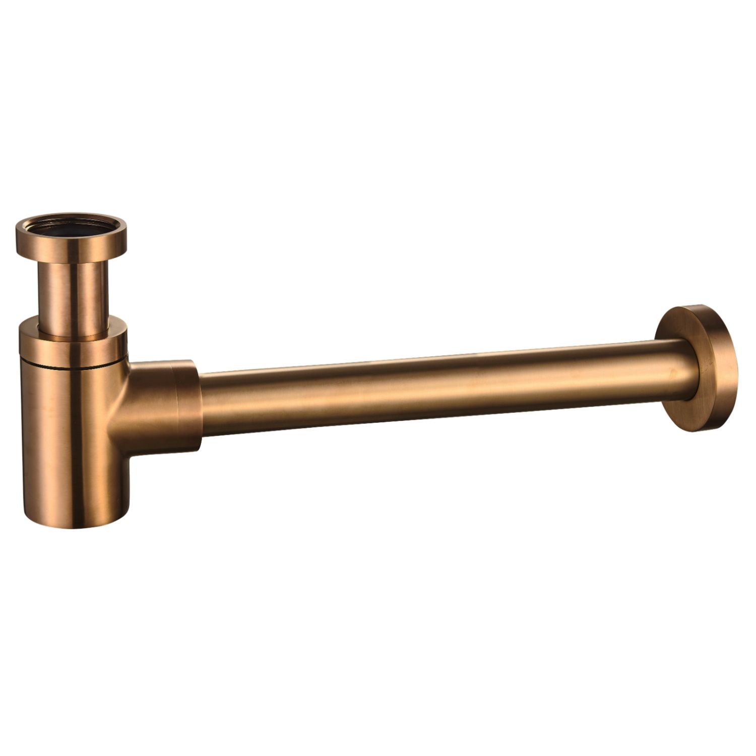 Sifon Wiesbaden Star 5/4 Laag Geborsteld Brons Koper