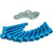 STR8 Carter de kick MBK Booster et Nitro Alu Bleu